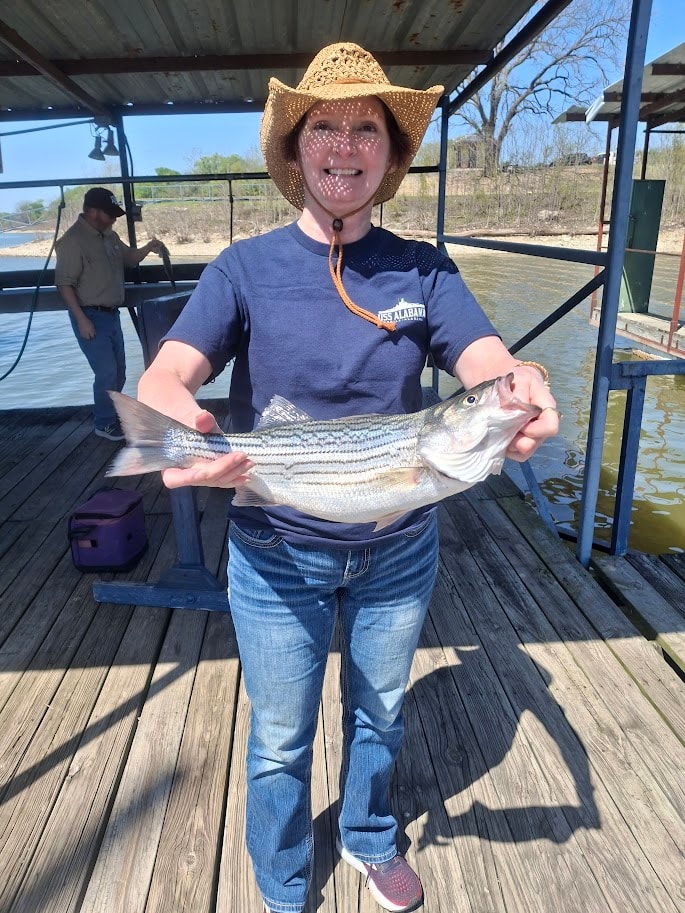 Group catch at the dock